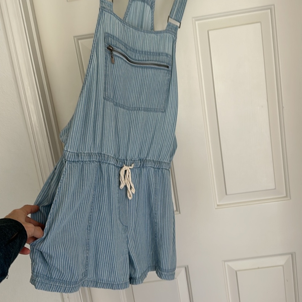 Lovestitch Romper in Chambray Cotton with Adjustable Straps - Picture 5 of 5